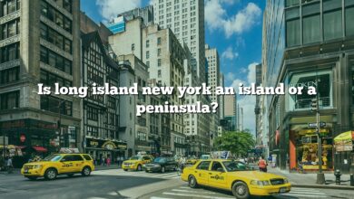 Is long island new york an island or a peninsula?