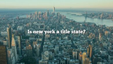 Is new york a title state?