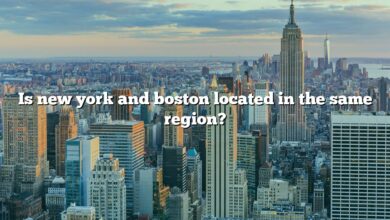 Is new york and boston located in the same region?