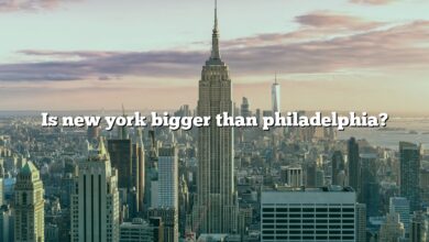 Is new york bigger than philadelphia?