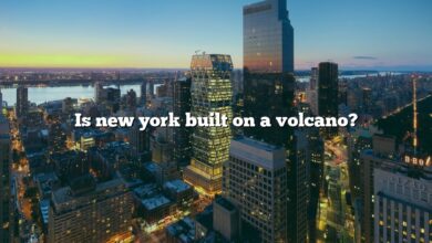 Is new york built on a volcano?
