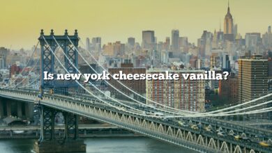 Is new york cheesecake vanilla?