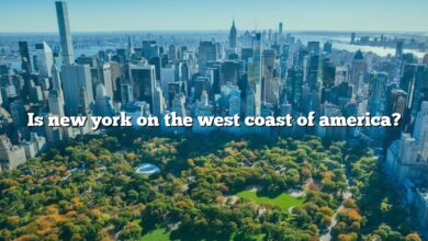 Is new york on the west coast of america?