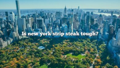 Is new york strip steak tough?