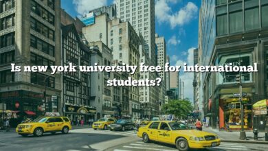 Is new york university free for international students?