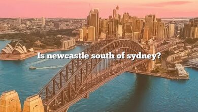 Is newcastle south of sydney?