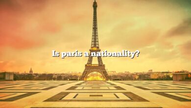 Is paris a nationality?