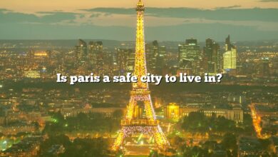 Is paris a safe city to live in?