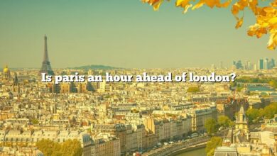 Is paris an hour ahead of london?