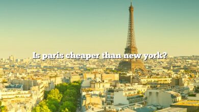 Is paris cheaper than new york?