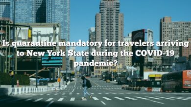 Is quarantine mandatory for travelers arriving to New York State during the COVID-19 pandemic?