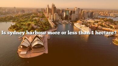 Is sydney harbour more or less than 1 hectare?