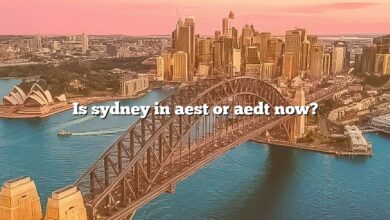 Is sydney in aest or aedt now?