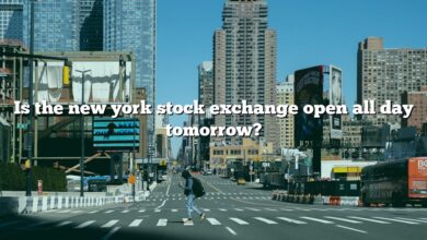 Is the new york stock exchange open all day tomorrow?