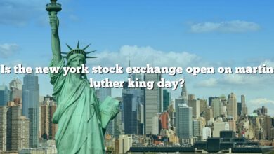 Is the new york stock exchange open on martin luther king day?