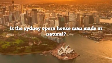 Is the sydney opera house man made or natural?