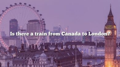 Is there a train from Canada to London?