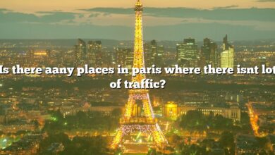 Is there aany places in paris where there isnt lot of traffic?