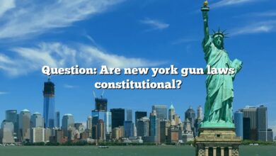 Question: Are new york gun laws constitutional?