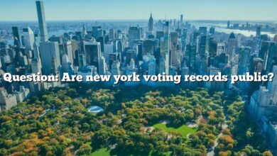 Question: Are new york voting records public?