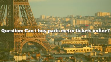 Question: Can i buy paris metro tickets online?