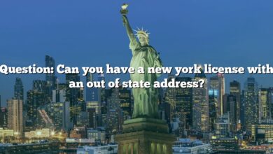 Question: Can you have a new york license with an out of state address?
