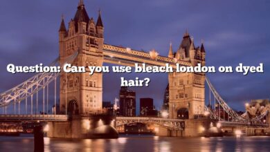 Question: Can you use bleach london on dyed hair?
