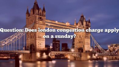 Question: Does london congestion charge apply on a sunday?