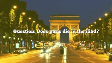 Question: Does paris die in the iliad?