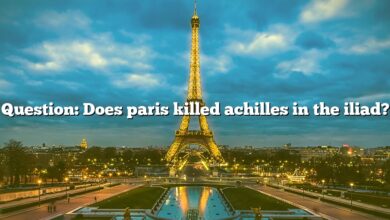 Question: Does paris killed achilles in the iliad?