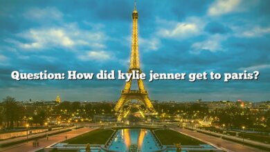 Question: How did kylie jenner get to paris?