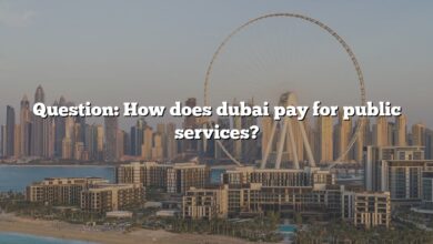 Question: How does dubai pay for public services?