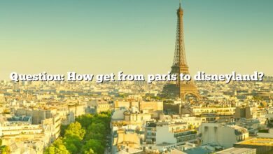 Question: How get from paris to disneyland?