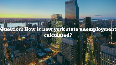Question: How is new york state unemployment calculated?
