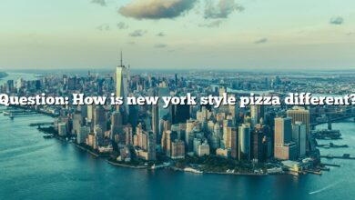 Question: How is new york style pizza different?