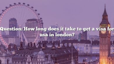 Question: How long does it take to get a visa for usa in london?