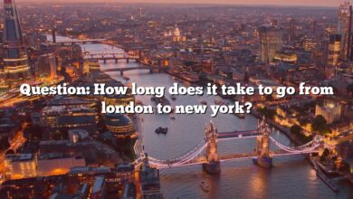 Question: How long does it take to go from london to new york?