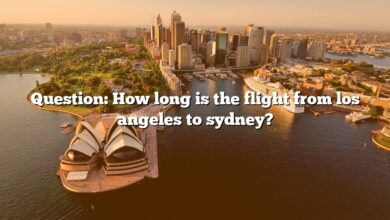 Question: How long is the flight from los angeles to sydney?