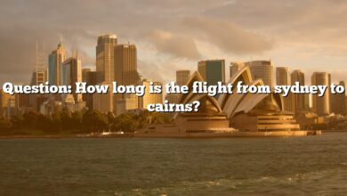 Question: How long is the flight from sydney to cairns?
