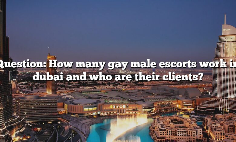 Question: How many gay male escorts work in dubai and who are their clients?
