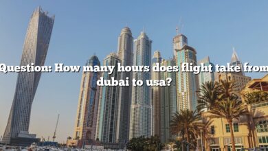 Question: How many hours does flight take from dubai to usa?