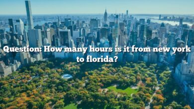 Question: How many hours is it from new york to florida?