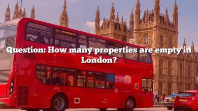 Question: How many properties are empty in London?