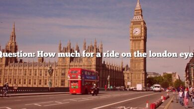 Question: How much for a ride on the london eye?
