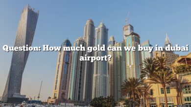 Question: How much gold can we buy in dubai airport?