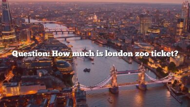 Question: How much is london zoo ticket?