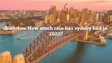 Question: How much rain has sydney had in 2022?