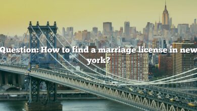 Question: How to find a marriage license in new york?