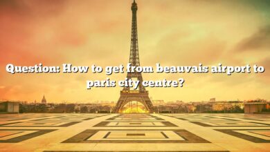 Question: How to get from beauvais airport to paris city centre?
