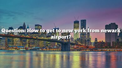 Question: How to get to new york from newark airport?